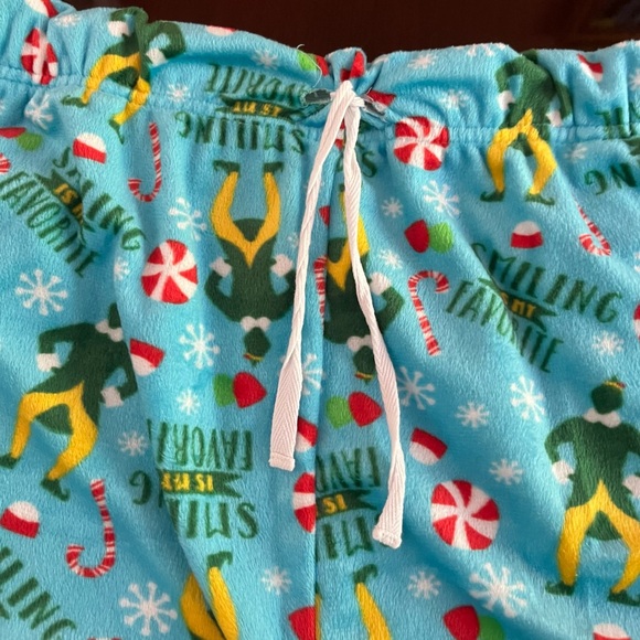 Men’s Elf lounge pants pajama bottoms colorful Smiling is my favorite - Picture 7 of 12